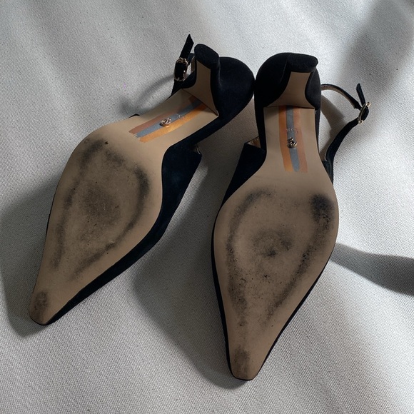 Sam Edelman Pointy Toe Suede Kitten Heel - Picture 5 of 5